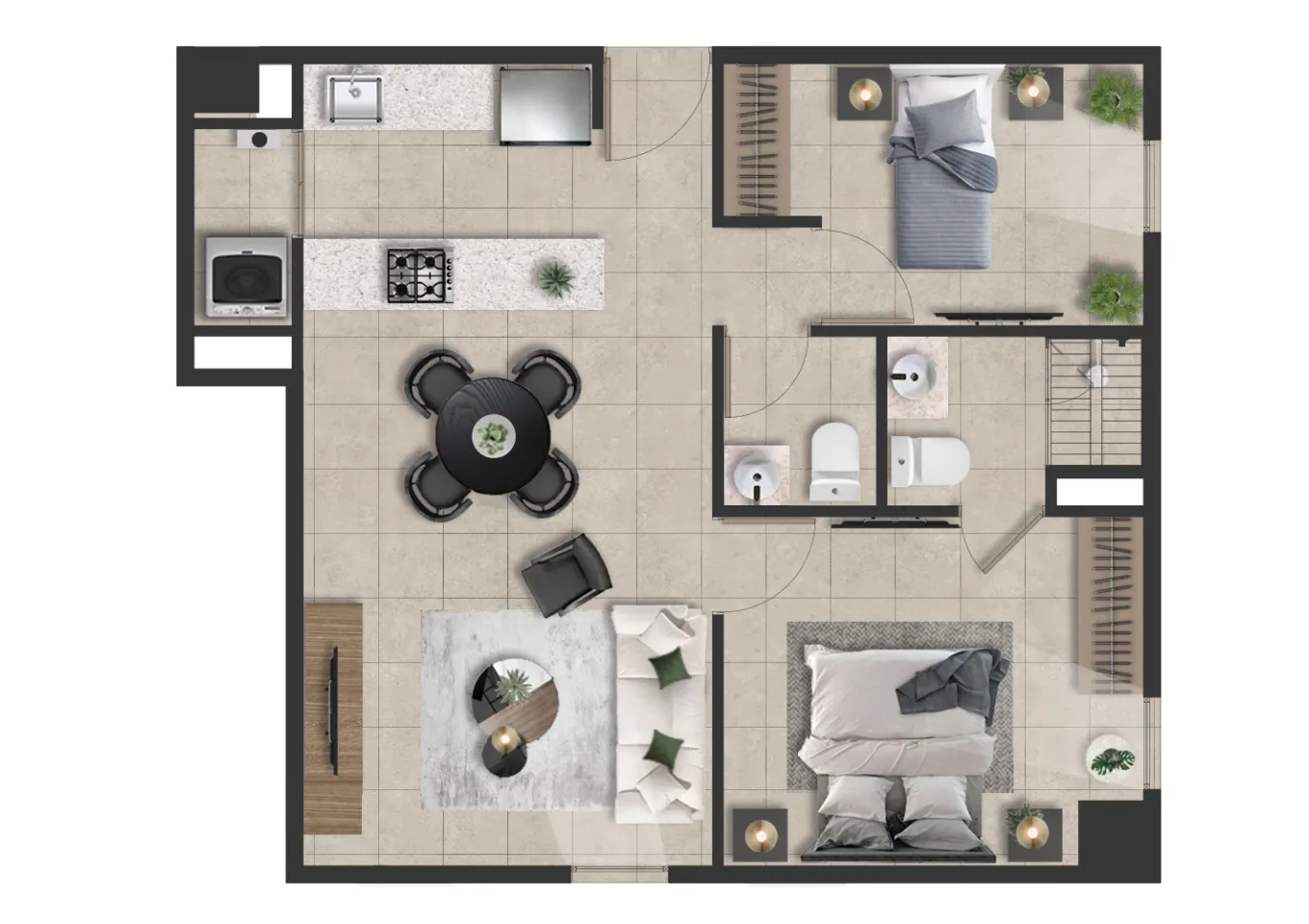 Coordenada Central - K