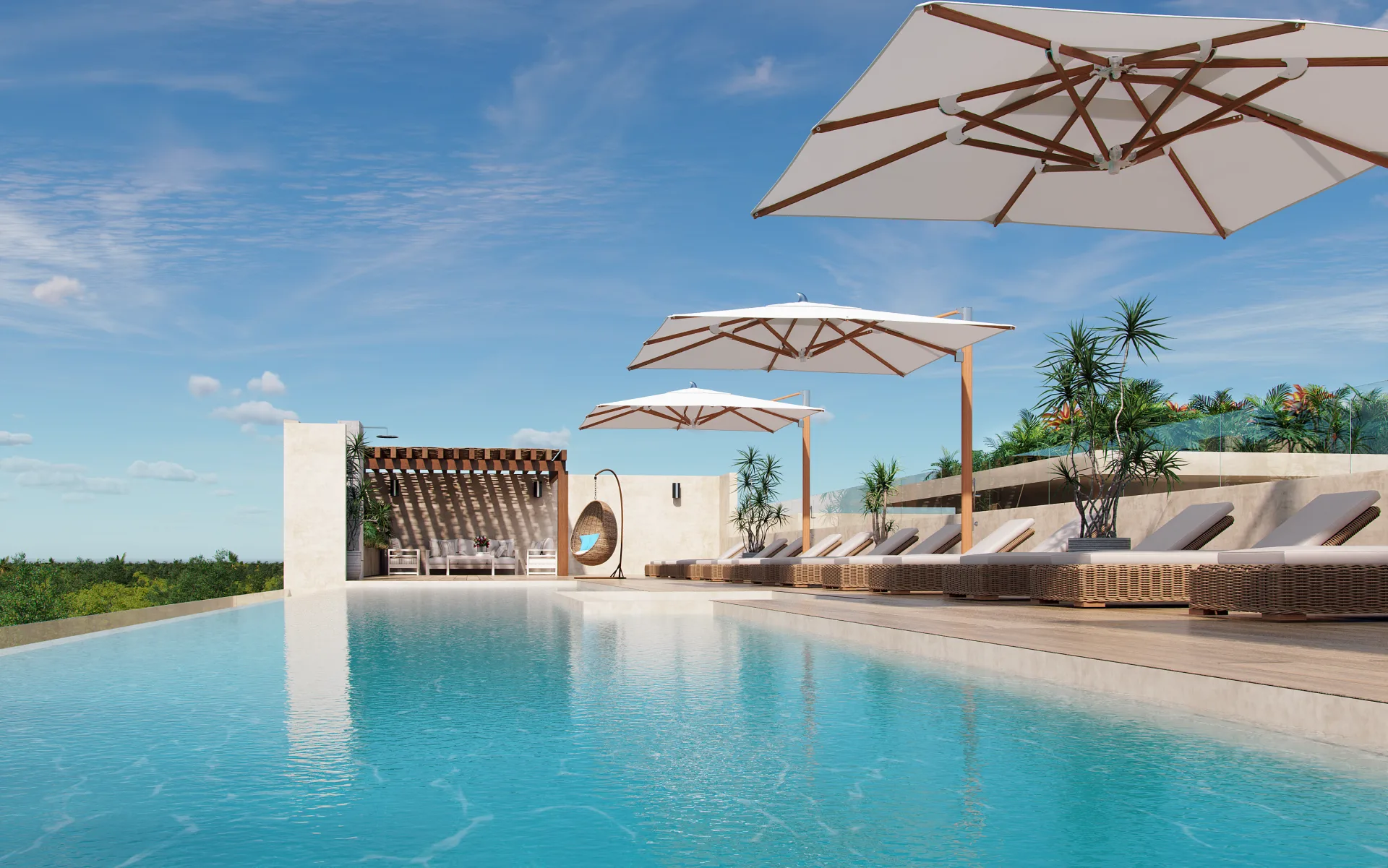 Hana Ni - alberca infinity en rooftop