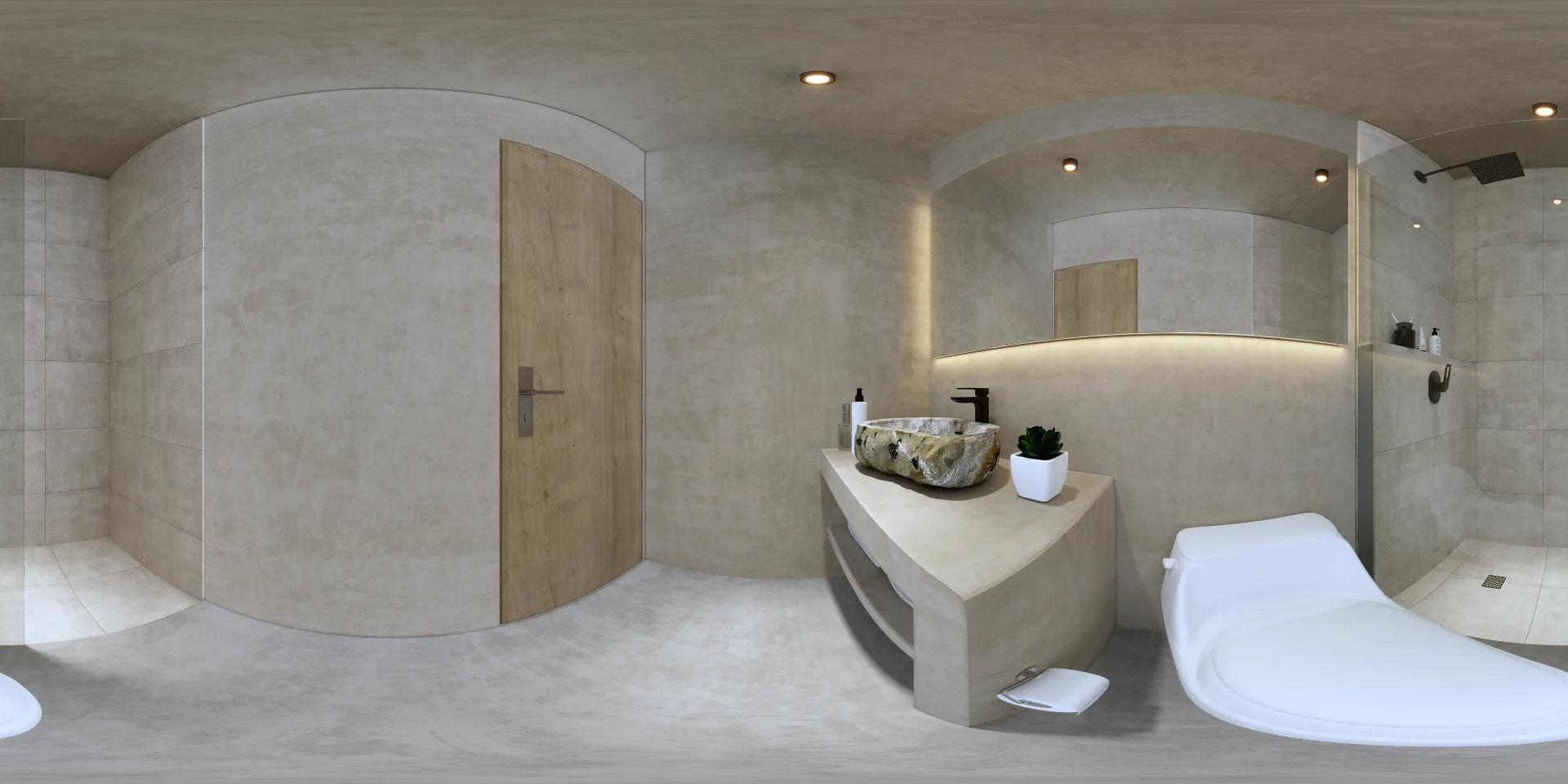 Hana Ni - baño departamento Yuzu