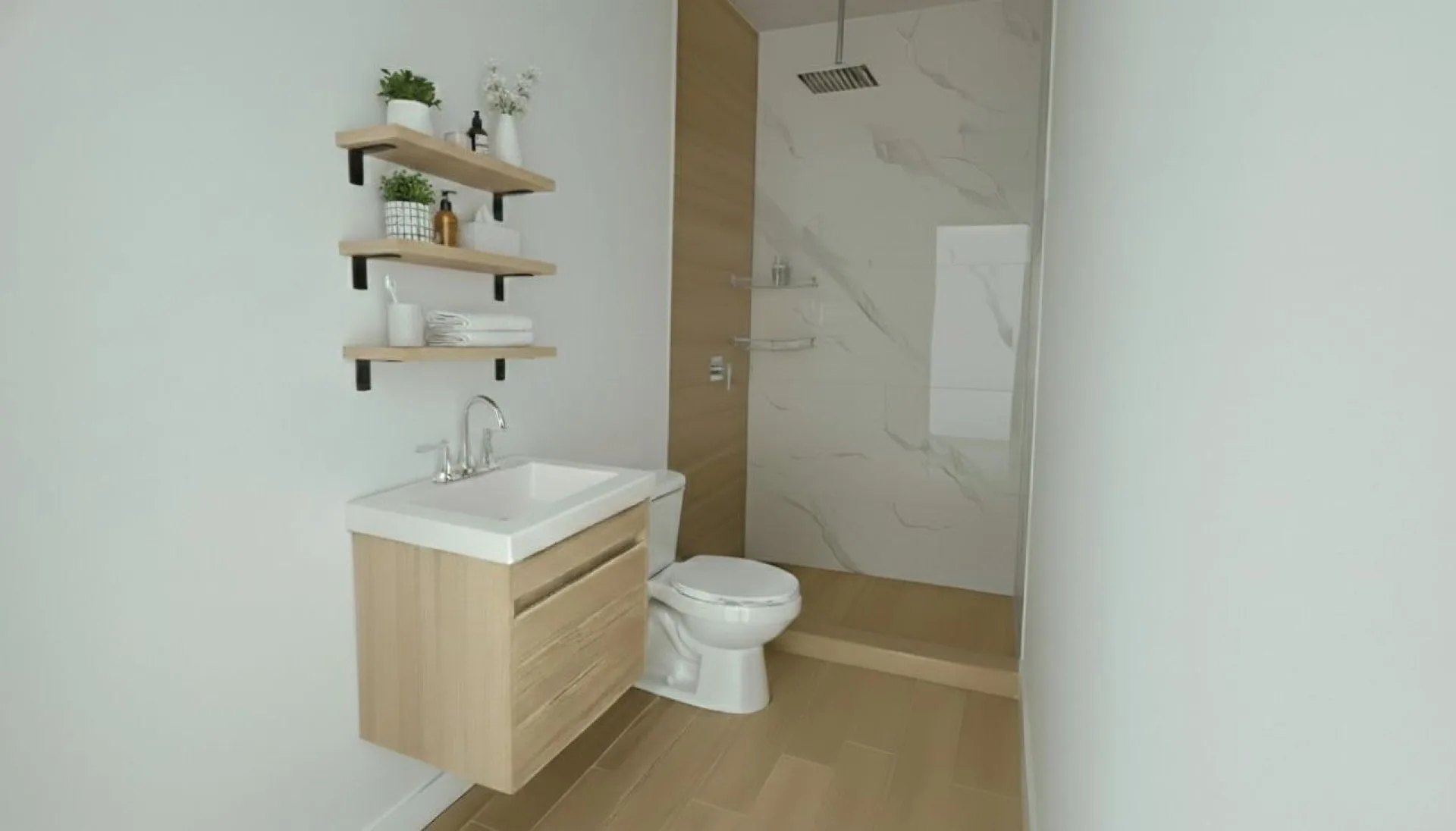 Sendas Vallarta - render de baño